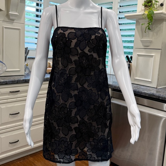 Express Dresses & Skirts - NWT EXPRESS Midnight Blue/ black Floral Lace dress Small